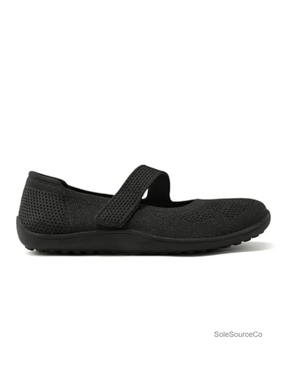 Women's Mary Jane Flats Wide Toe Box Knit Slip On Adjustable Strap Comfortable
